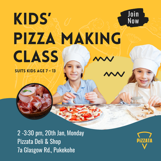 Mon 20 January - Pukekohe Kids Pizza Making Course