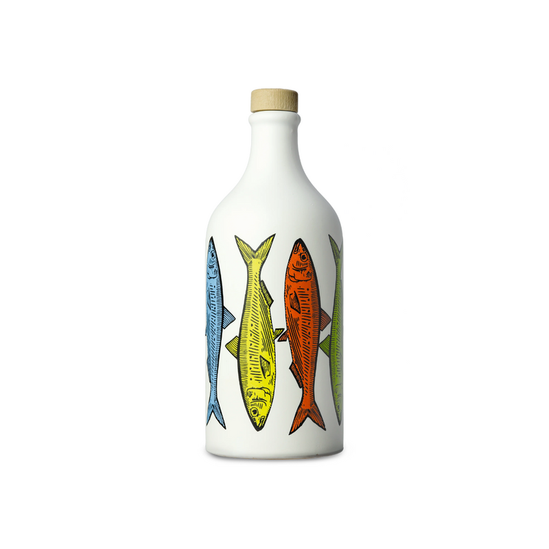 Load image into Gallery viewer, Muraglia Fish Ceramic Jar Olive Oil - 500ml
